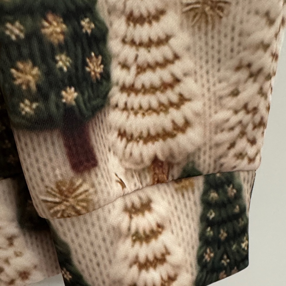 Cream Tree Pattern Sweater - Picture 4 of 5